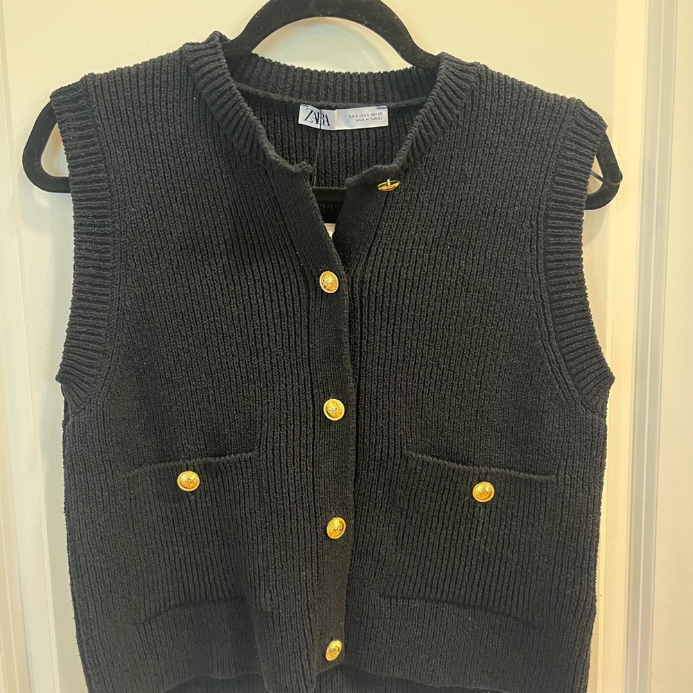 NWT Zara smooth knit vest top, small - Picture 2 of 5